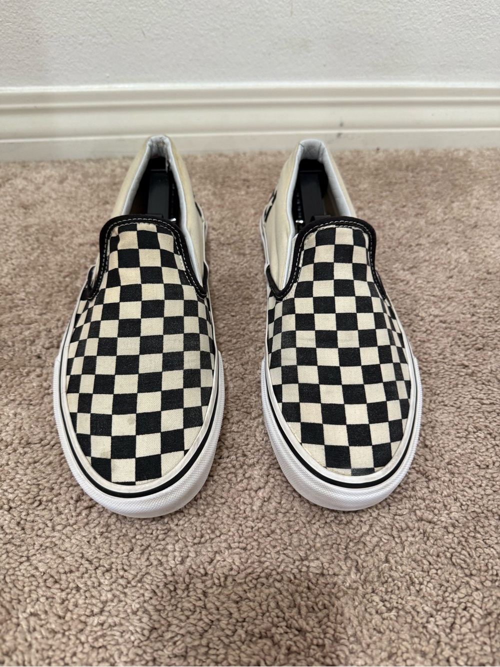Vans Shoes Slip-On Checkerboard Black and White - Picture 2 of 10